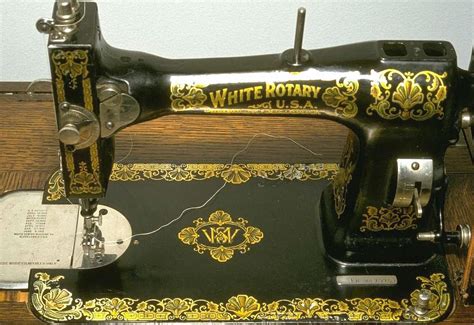 white sewing machine metal black box of accessories|antique white sewing machine.